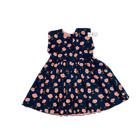 NWT Pink Chicken 4Y Navy Flower Toss Adaline Dress - Picture 1 of 5